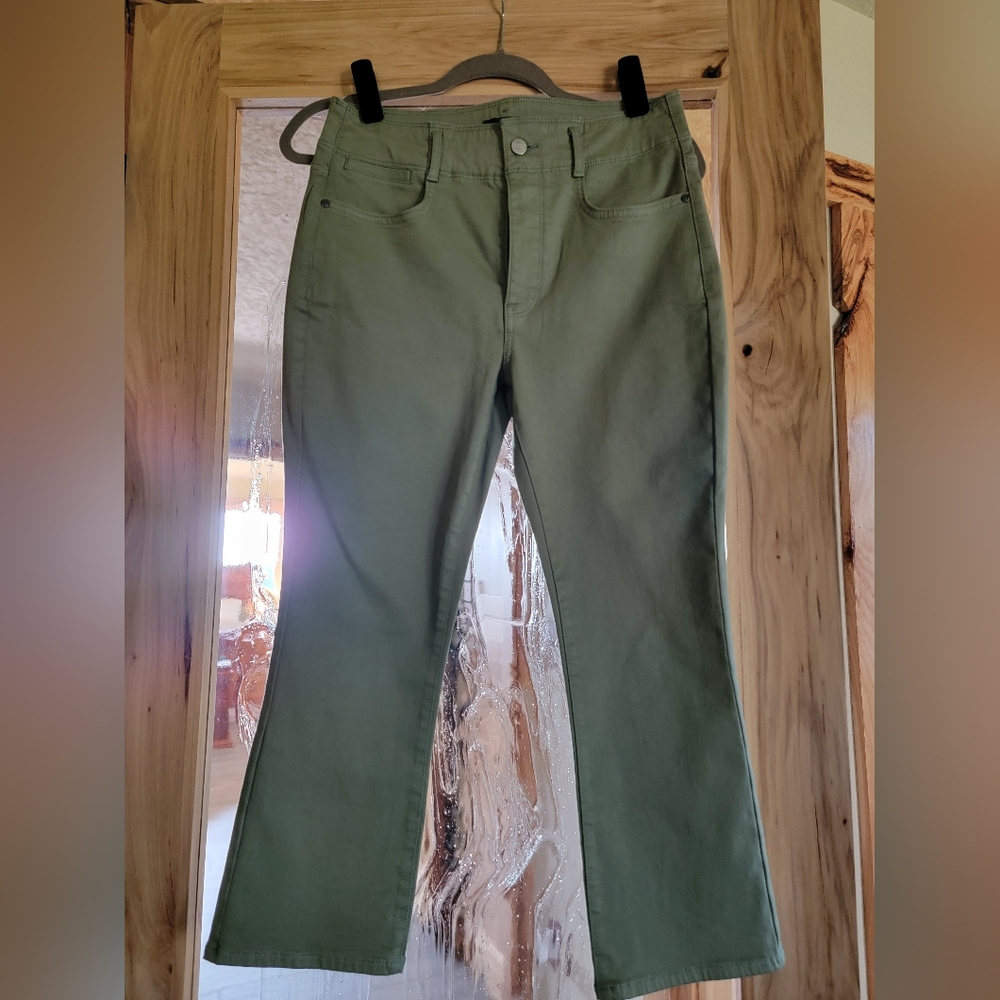 NWOT NYDJ Sage Green Ami Skinny Crop Pants